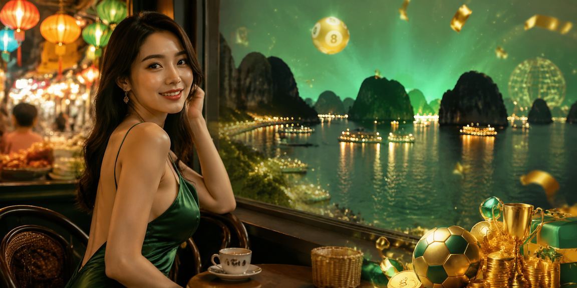 Người dùng uống cà phê tại Hạ Long xem kết quả xổ số và cá cược trực tuyến