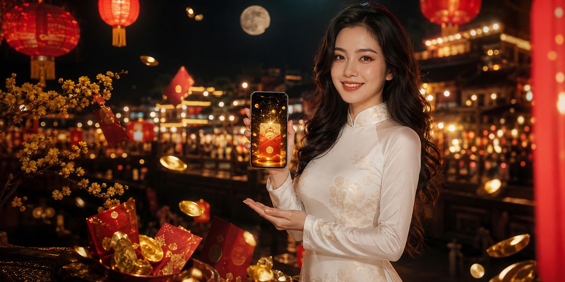Cô gái áo dài Nha Trang nhận phong bì đỏ may mắn từ casino trực tuyến